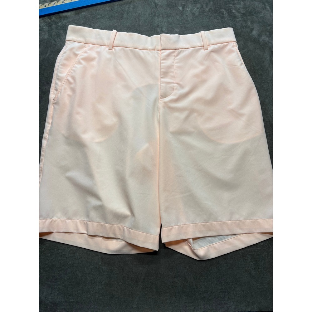 Nike‎ Dri Fit Standard Fit Mens Golf Shorts Peach Size 34 Pleated Front